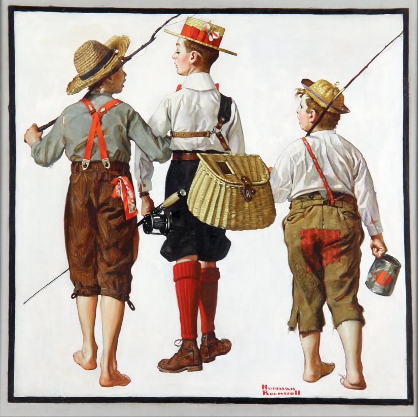 The Fishing Trip - Norman Rockwell, 1919